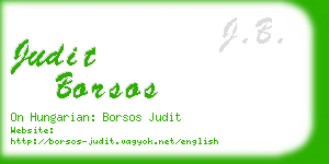 judit borsos business card